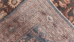 Doris Leslie Blau Antique Sultanabad Floral Classic Taupe Carpet - c. 1900