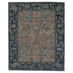 Doris Leslie Blau Antique Sultanabad Warm Tan Rug - c. 1920 (Size Adjusted)