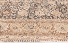 Doris Leslie Blau Alfombra antigua Tabriz Floral Beige Claro - c. 1880