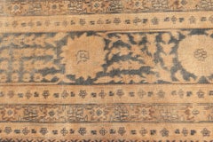 Doris Leslie Blau Antique Tabriz Allover Floral Soft Beige Rug - c. 1900