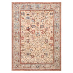 Doris Leslie Blau Tappeto antico Tabriz Allover Floreale Soft Beige - C.C. 1900