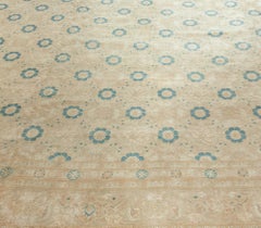Doris Leslie Blau Tappeto antico Tabriz Allover Floreale Warm Tan - C.C. 1940