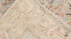 Doris Leslie Blau Antique Tabriz Allover Light Beige Hand-Knotted Rug - c. 1920