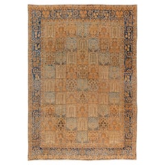 Doris Leslie Blau Antique Tabriz Allover Warm Tan Hand-Knotted Rug - c. 1880