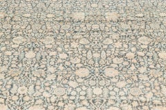 Doris Leslie Blau Antique Tabriz Floral Allover Light Beige Rug - c. 1880