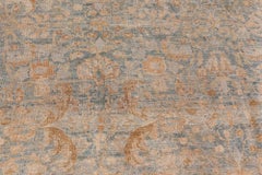 Doris Leslie Blau Tappeto antico Tabriz floreale a trifoglio azzurro - C.C. 1900