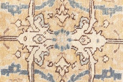 Doris Leslie Blau Antique Tabriz Floral Allover Soft Beige Rug - c. 1900