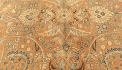 Doris Leslie Blau Antike Tabriz Floral Allover Warm Tan Teppich - c. 1900
