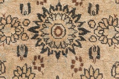 Doris Leslie Blau Antique Tabriz Floral Allover Warm Tan Rug - c. 1920