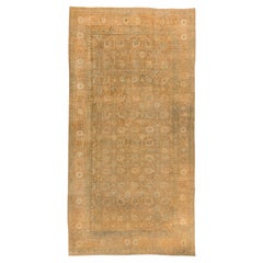 Doris Leslie Blau Antique Tabriz Floral Pale Sand Rug - c. 1900 (Size Adjusted)