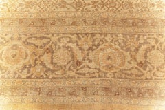 Doris Leslie Blau Antique Tabriz Medallion Dusty Tan Carpet - c. 1900