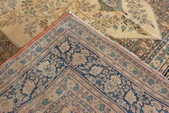 Doris Leslie Blau Antique Tabriz Medallion Light Beige Rug - c. 1880