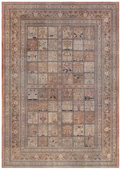 Doris Leslie Blau Antique Tabriz Oversized Beige Carpet - c. 1880 Haji Jalili