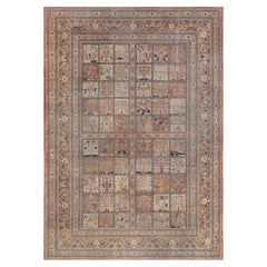 Doris Leslie Blau Antique Tabriz Oversized Beige Carpet - c. 1880 Haji Jalili