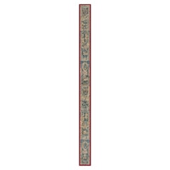 Doris Leslie Blauer antiker Wandteppich-Fragment-Läuen-Läufer