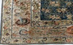 Doris Leslie Blau Antique Turkish Allover Floral Pale Sand Rug - c. 1920