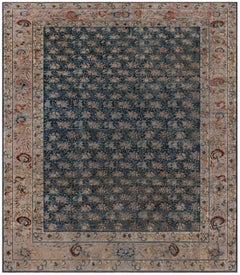 Doris Leslie Blau Antique Turkish Allover Floral Pale Sand Rug - c. 1920