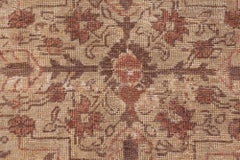 Doris Leslie Blau Antique Turkish Allover Floral Warm Tan Rug - c. 1900