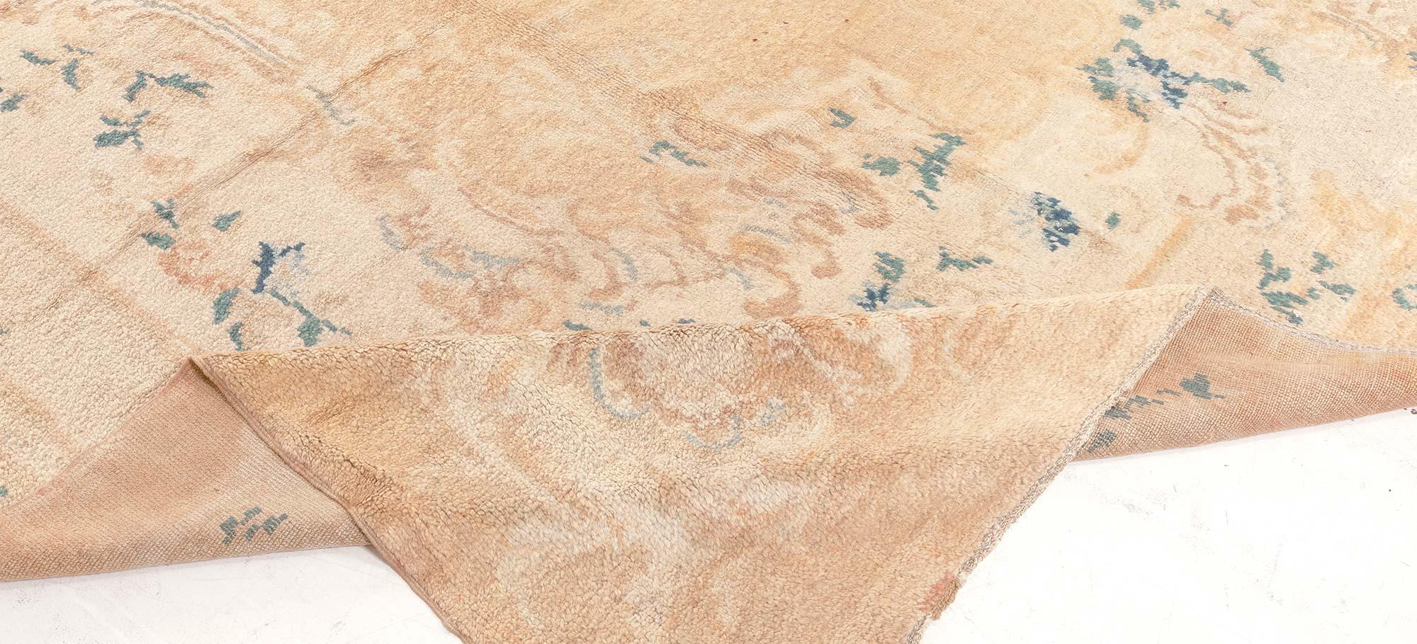 Mohair Doris Leslie Blau 1920s Antique Turkish Angora Oushak Rug For Sale