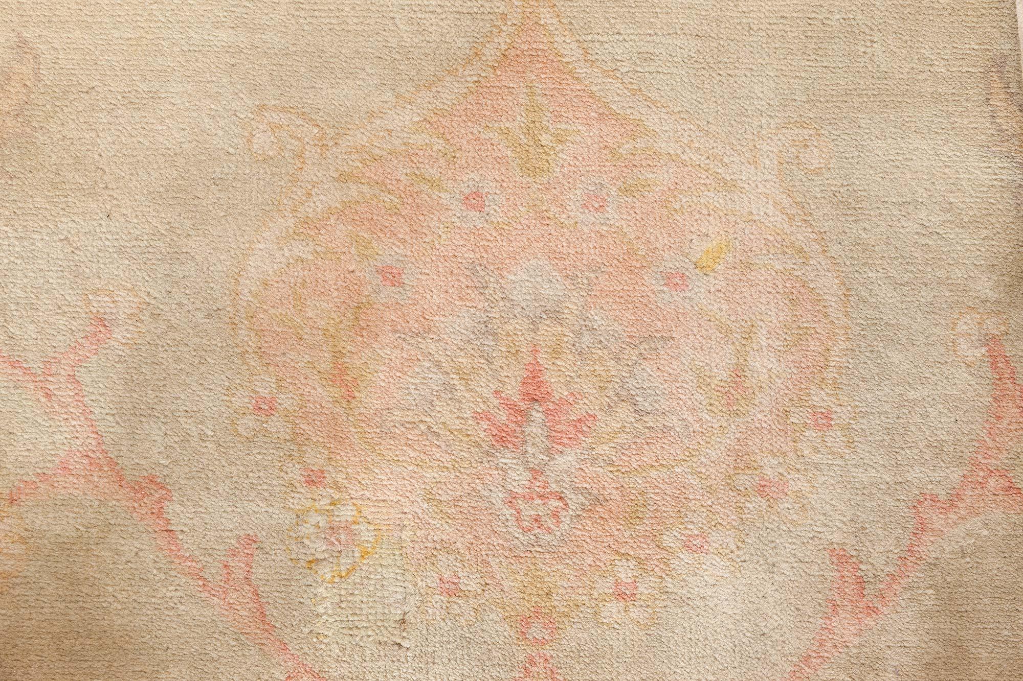 Doris Leslie Blau Antique Turkish Borlou Botanic Handwoven Wool Rug For Sale 4