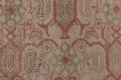 Doris Leslie Blau Antique Turkish Geometric Taupe Rug - c. 1920 (Size Adjusted)