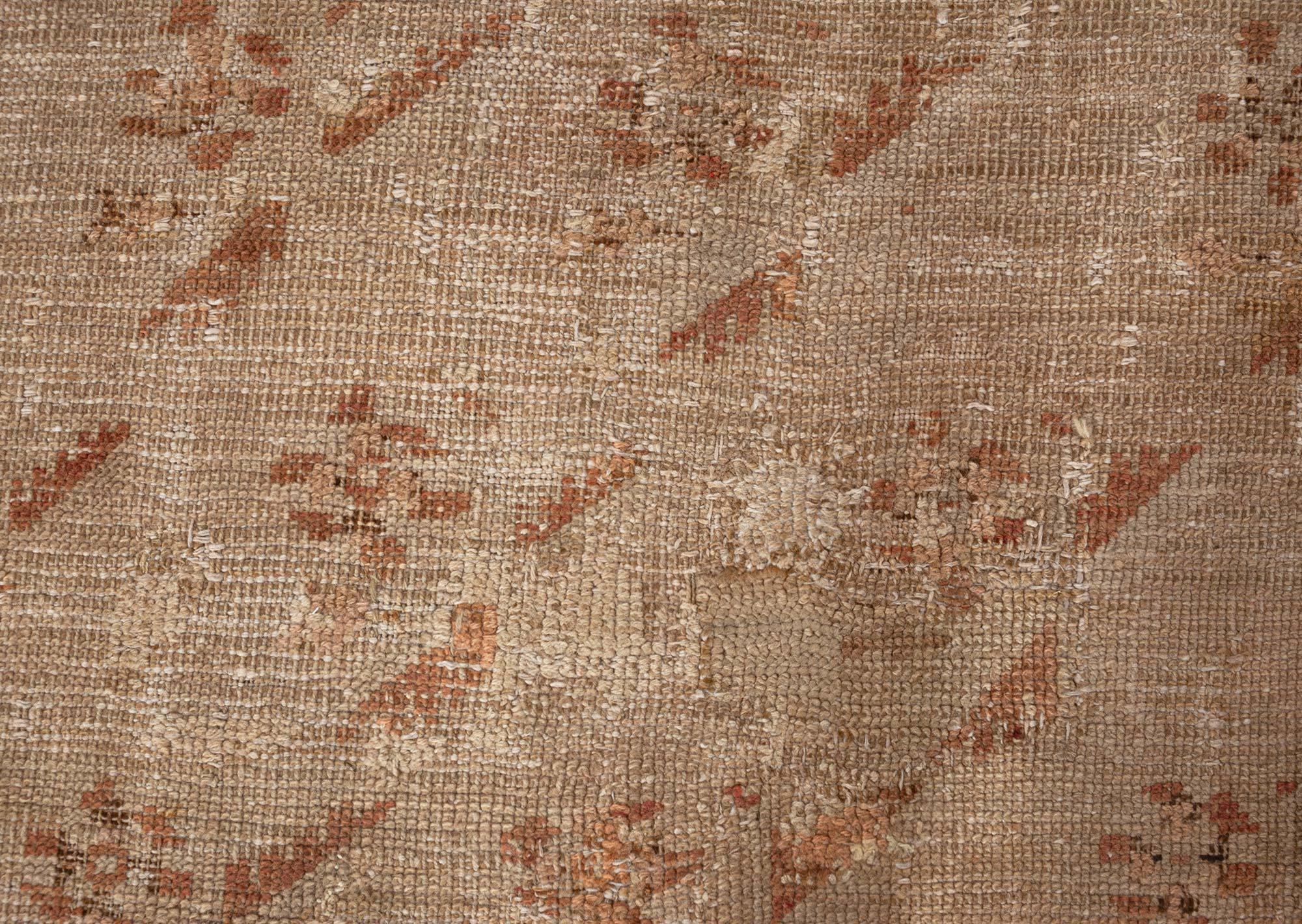 19th Century Doris Leslie Blau Antique Turkish Ghiordes Rug 'Size Adjusted' For Sale
