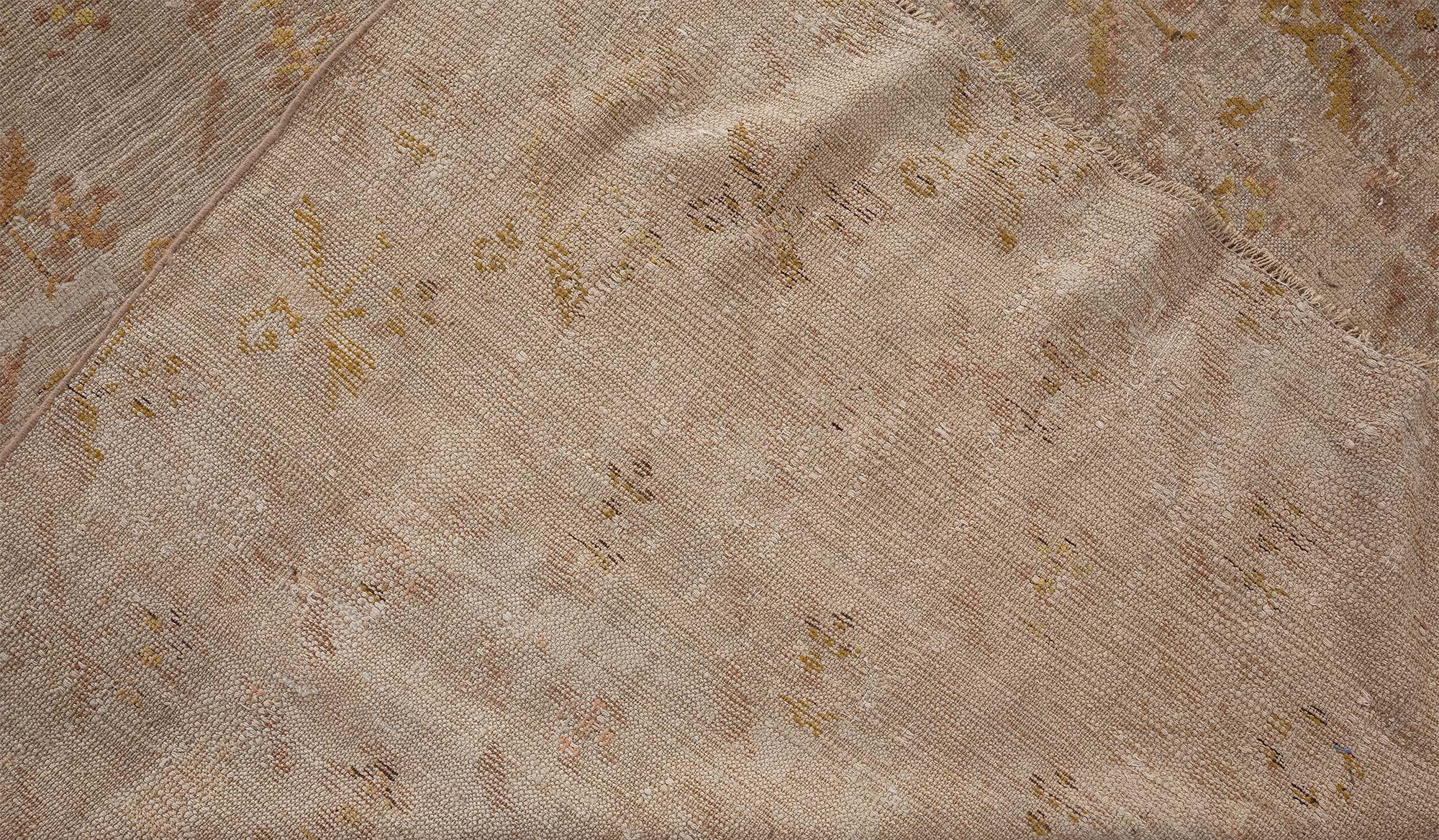 Wool Doris Leslie Blau Antique Turkish Ghiordes Rug 'Size Adjusted' For Sale