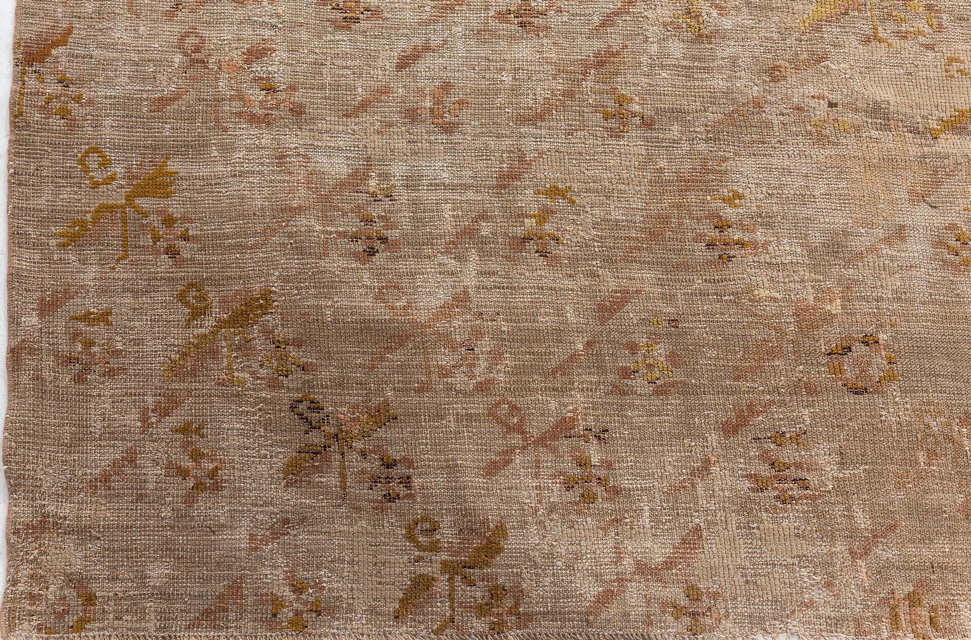 Doris Leslie Blau Antique Turkish Ghiordes Rug 'Size Adjusted' For Sale 1