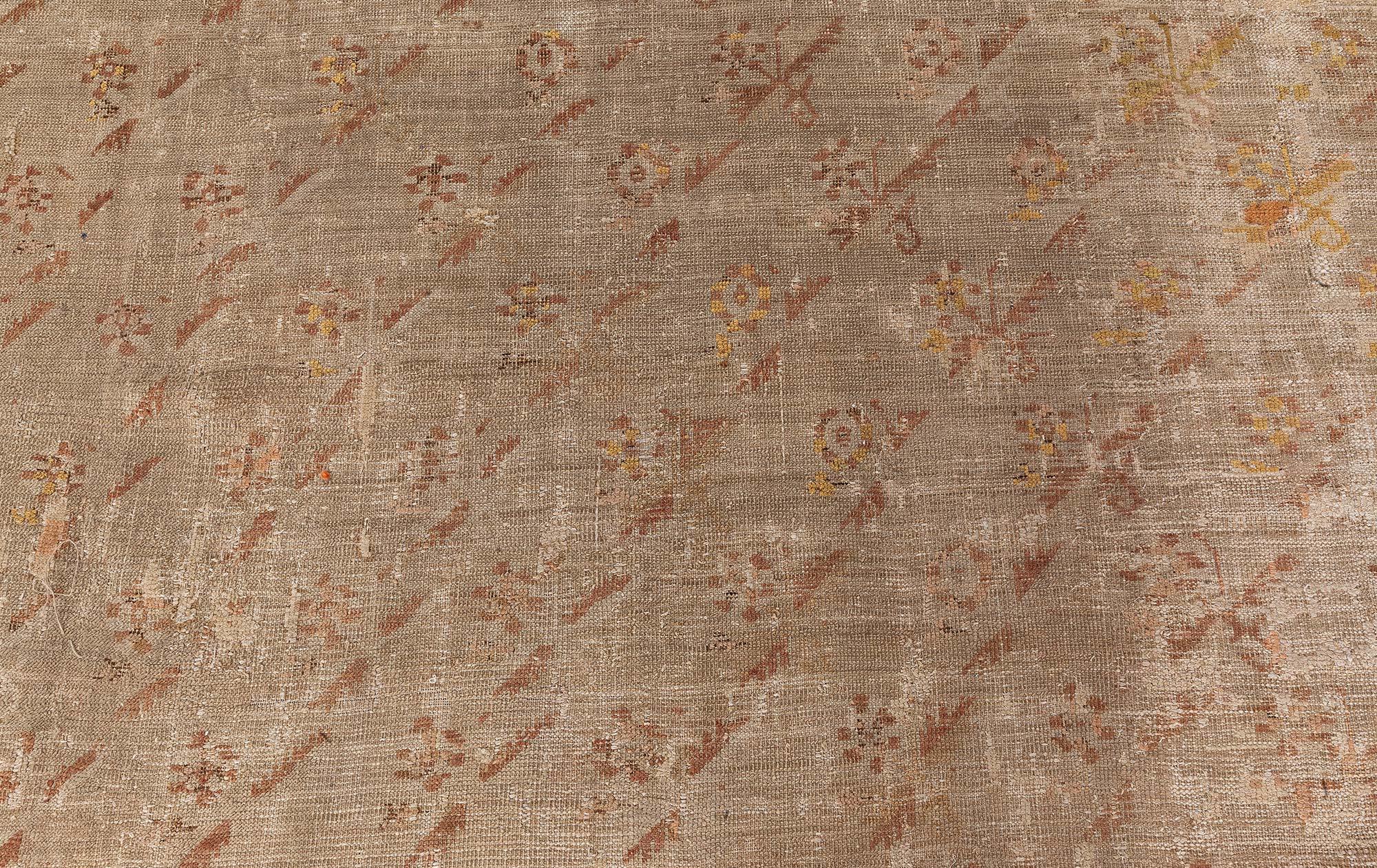 Doris Leslie Blau Antique Turkish Ghiordes Rug 'Size Adjusted' For Sale 2