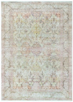 Doris Leslie Blau Antique Turkish Hereke Handmade Wool Rug