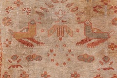 Doris Leslie Blau Antique Turkish Oushak Beige Wool Rug (Size Adjusted)