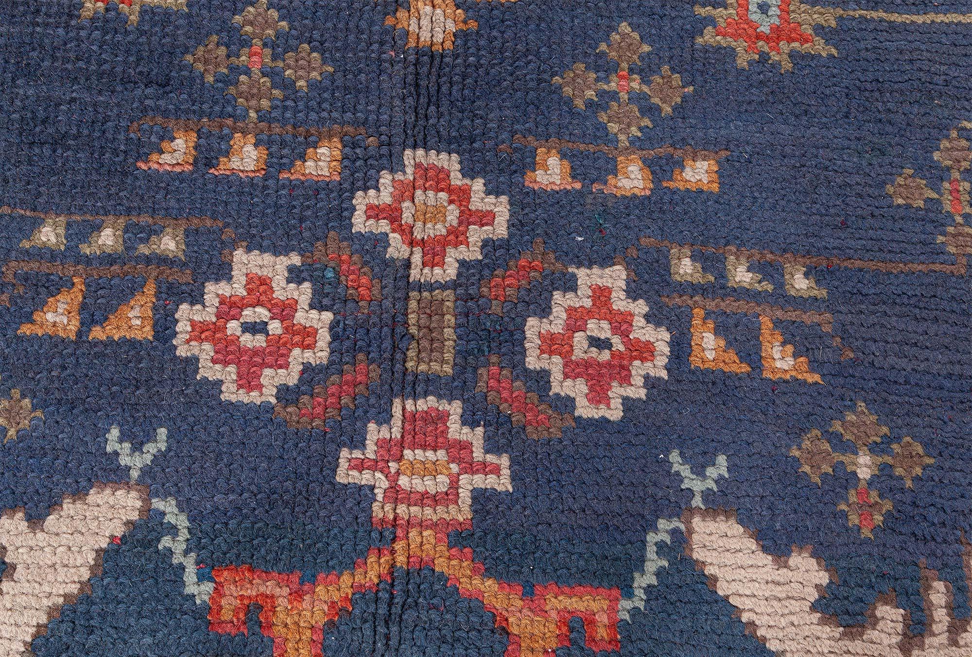 Doris Leslie Blau Antique Turkish Oushak Rug In Good Condition For Sale In New York, NY