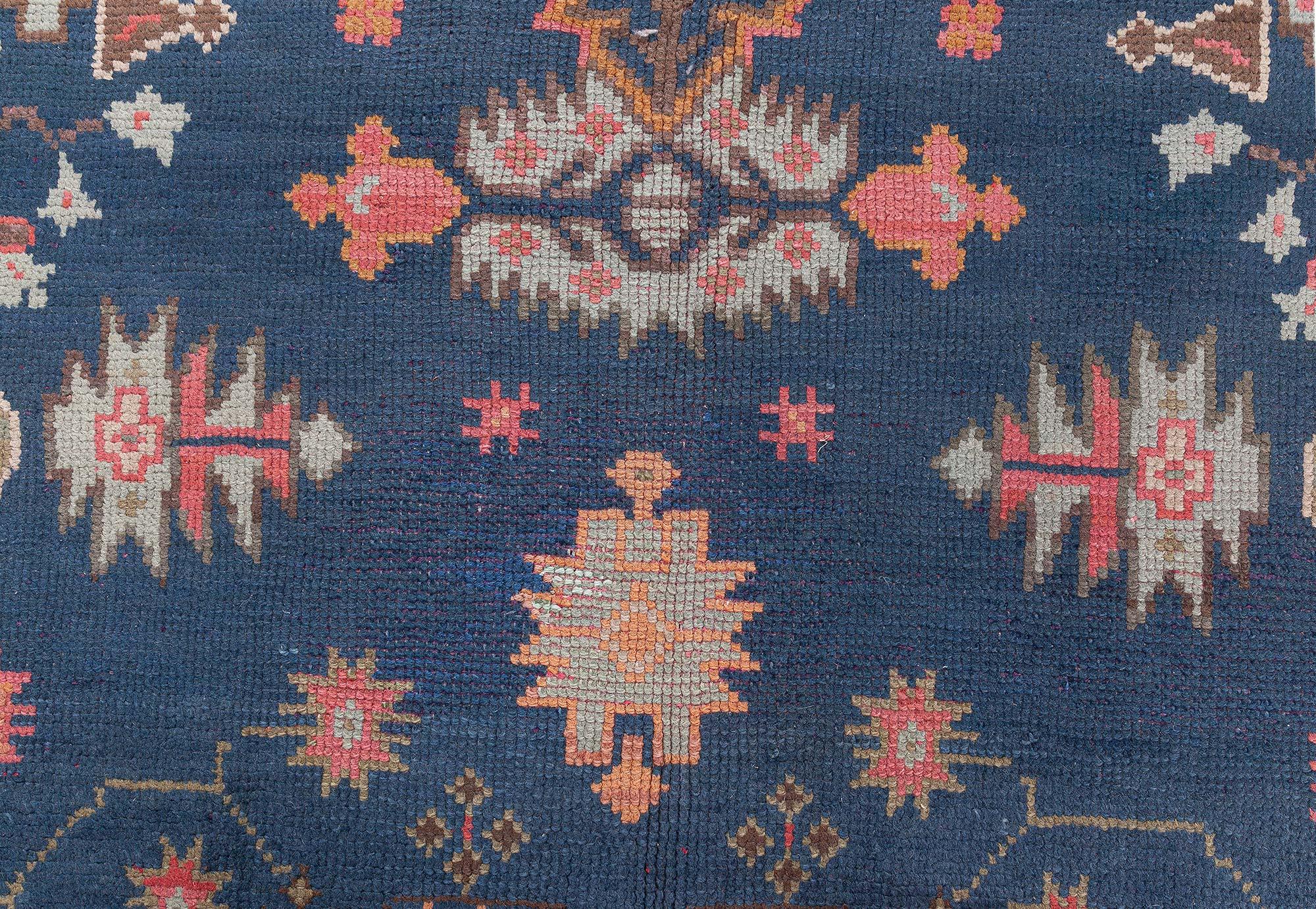 20th Century Doris Leslie Blau Antique Turkish Oushak Rug For Sale