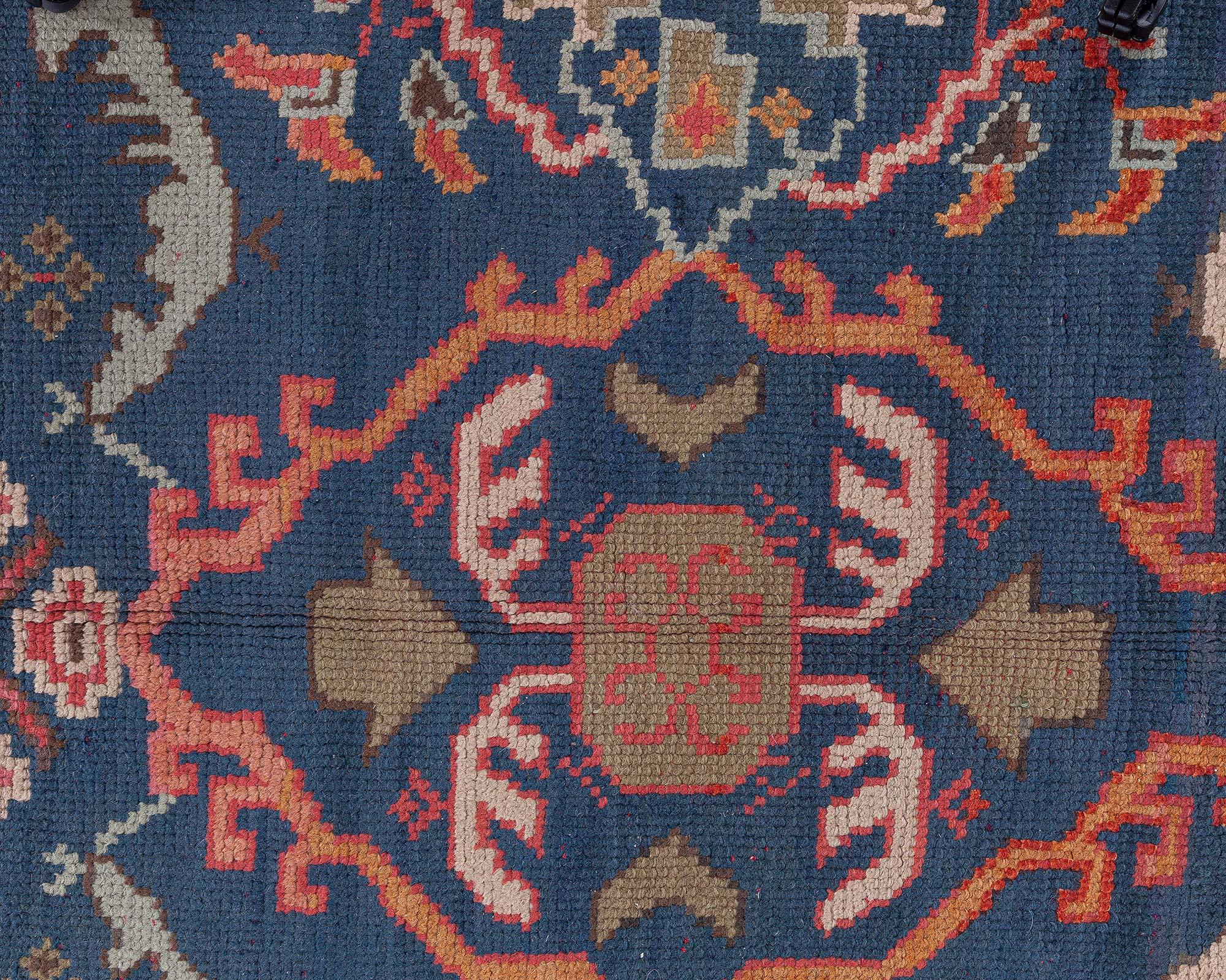 Doris Leslie Blau Antique Turkish Oushak Rug For Sale 1