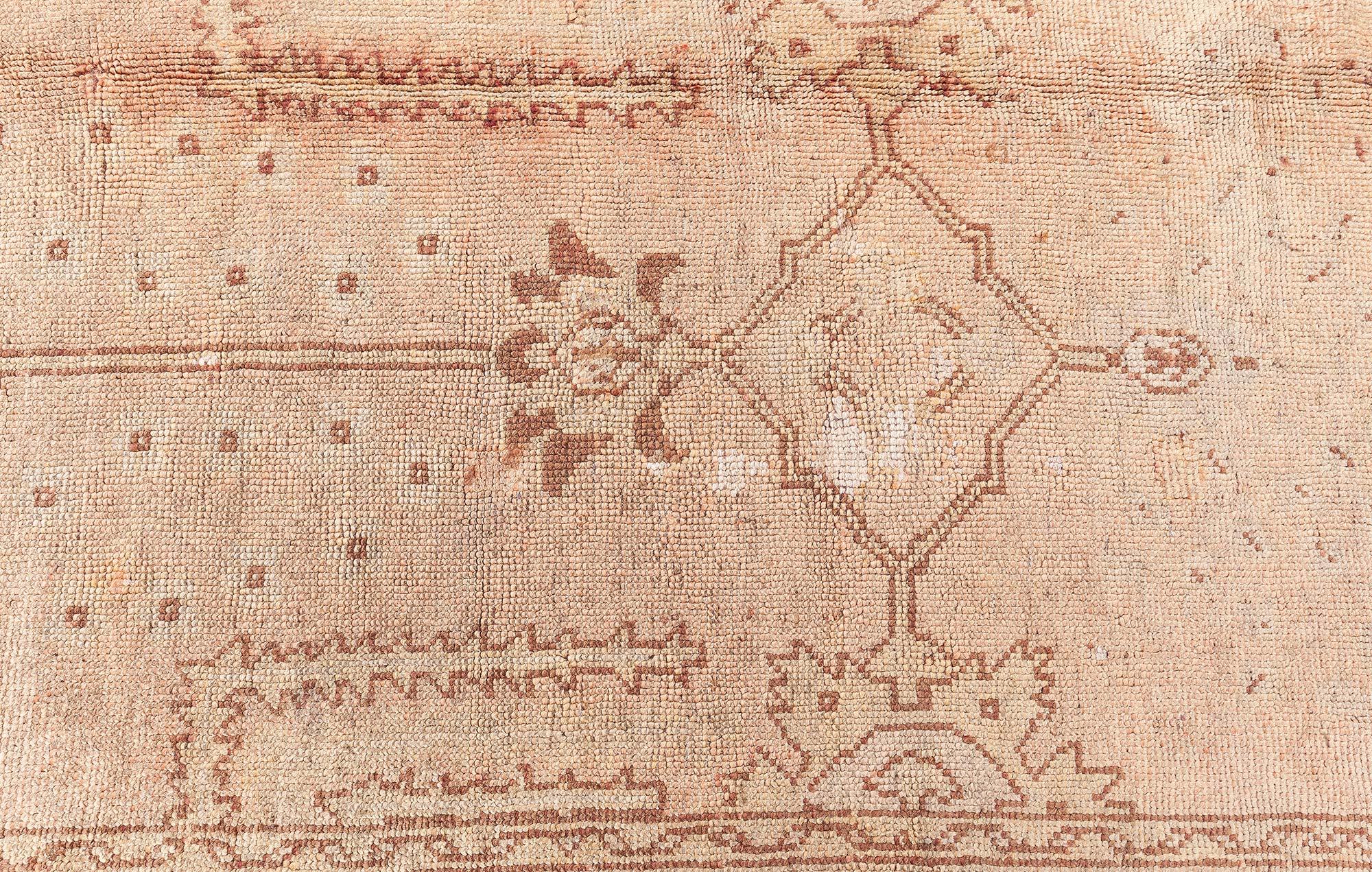 Doris Leslie Blau Antique Turkish Oushak Rug For Sale 3