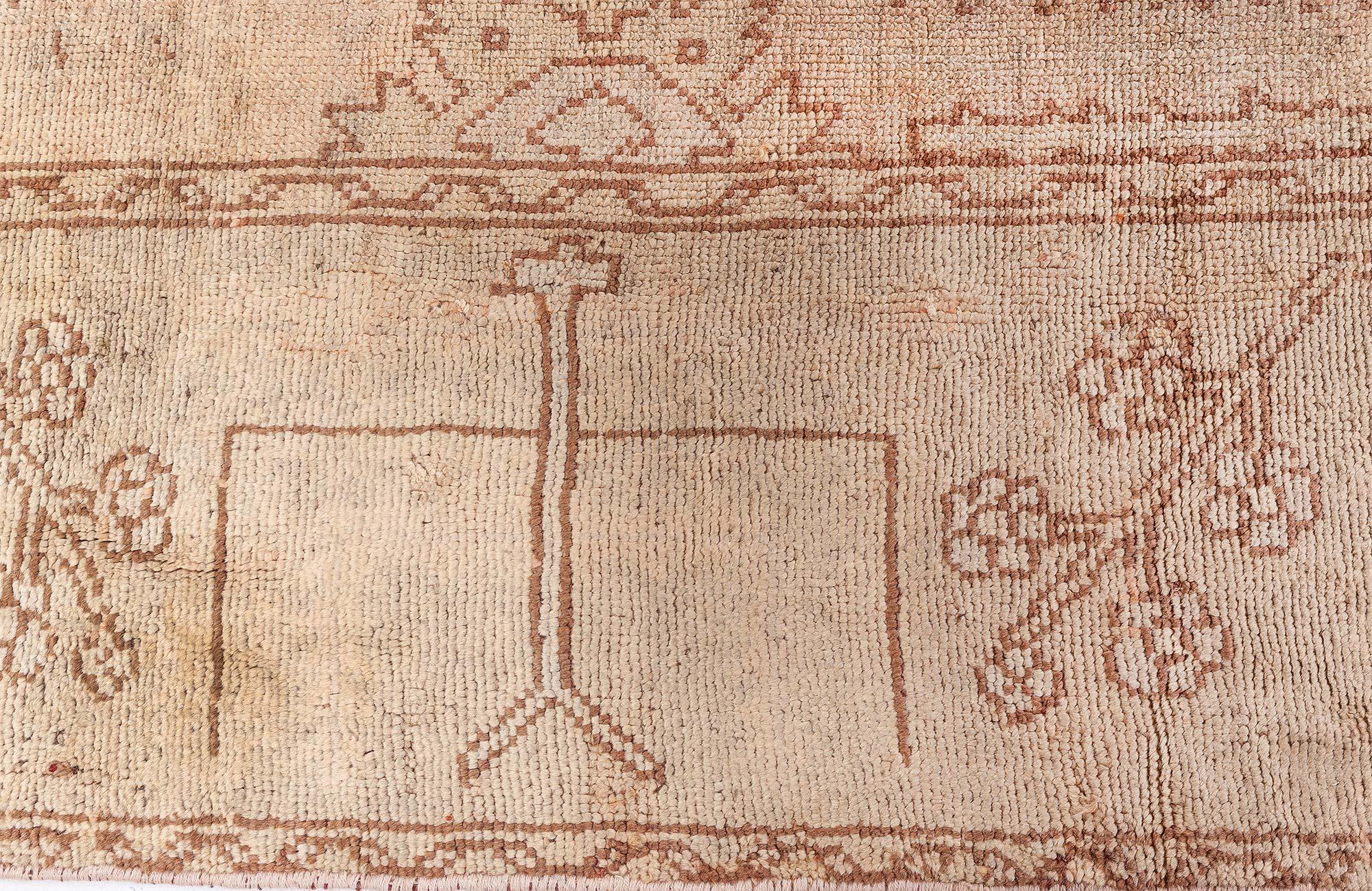 20th Century Doris Leslie Blau Antique Turkish Oushak Rug For Sale