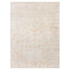 Doris Leslie Blau Antique Turkish Oushak Handmade Wool Rug