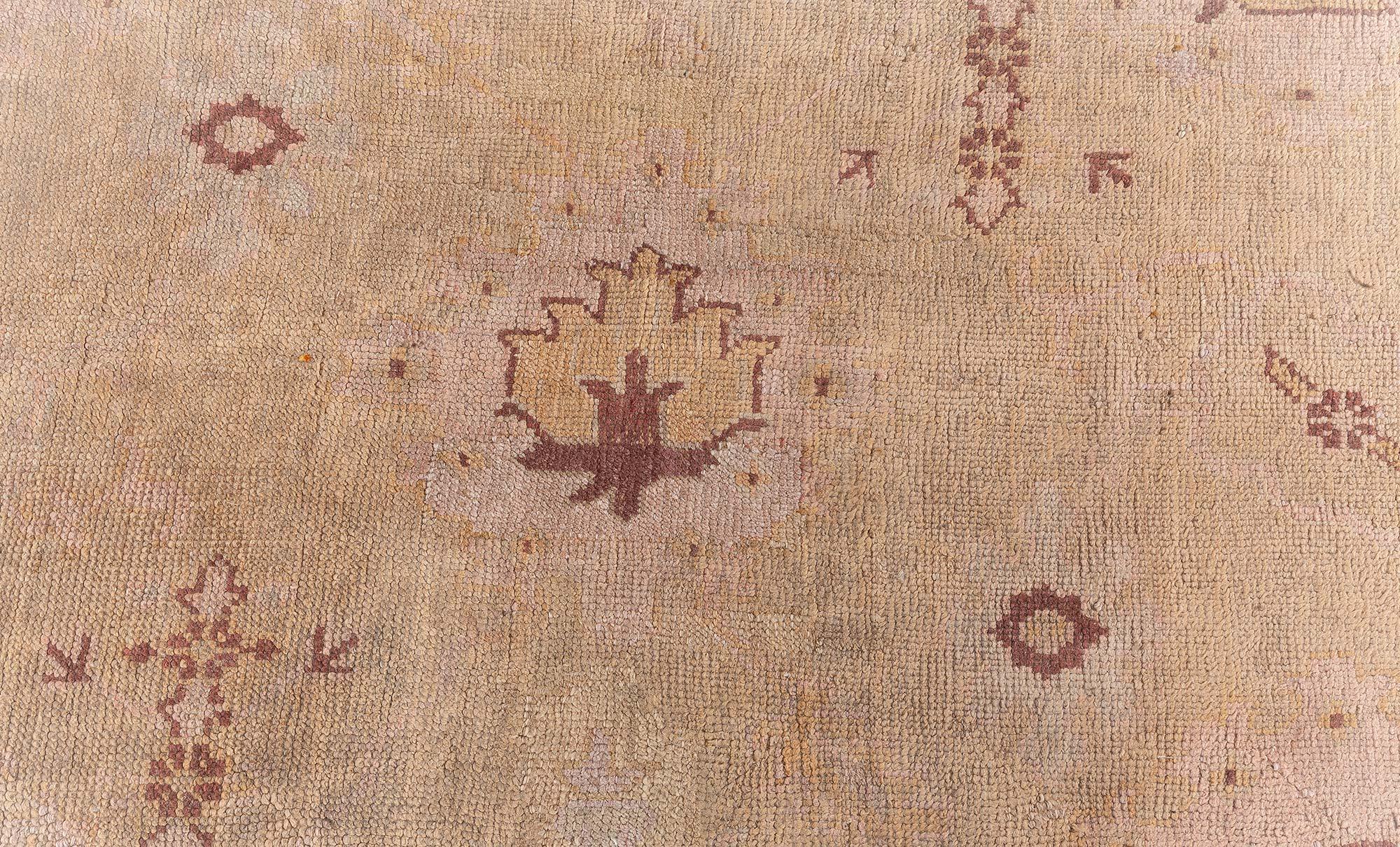 Doris Leslie Blau Antique Turkish Oushak Rug For Sale 1