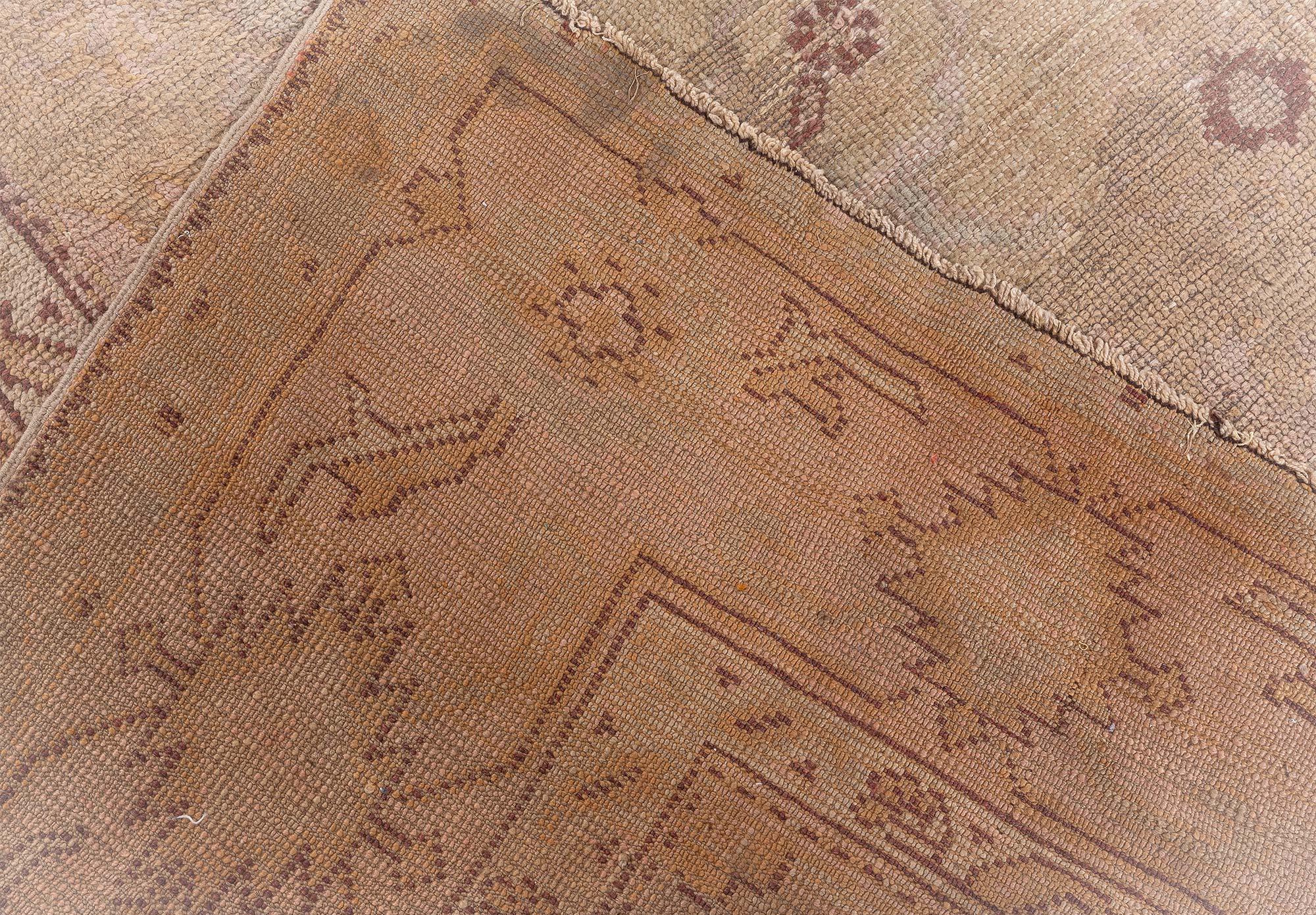Doris Leslie Blau Antique Turkish Oushak Rug For Sale 3