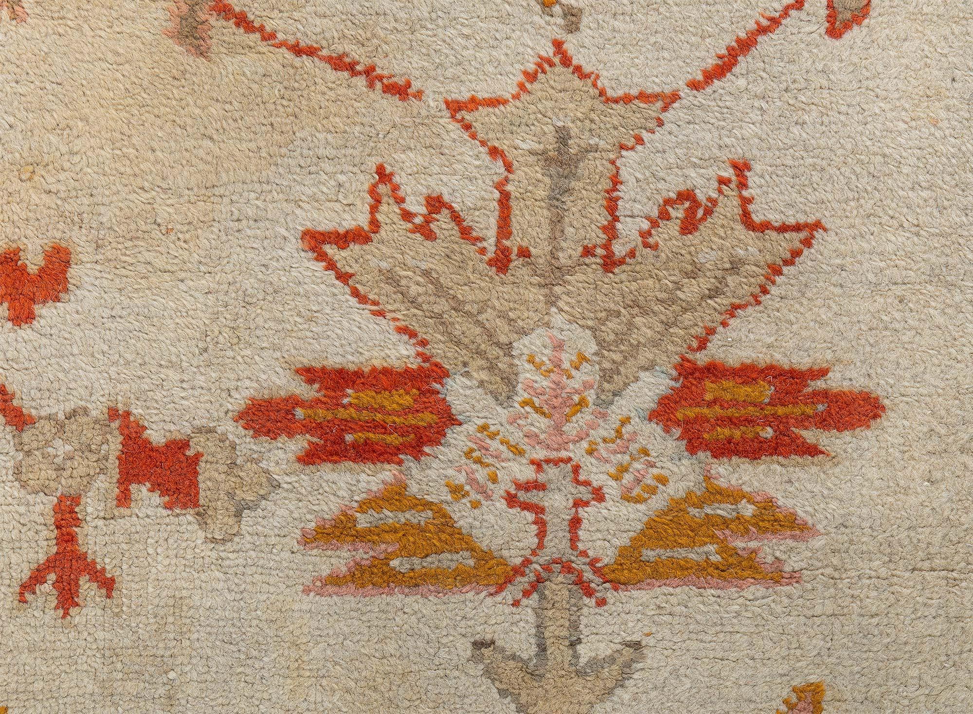 Doris Leslie Blau Antique Turkish Oushak Rug For Sale 4