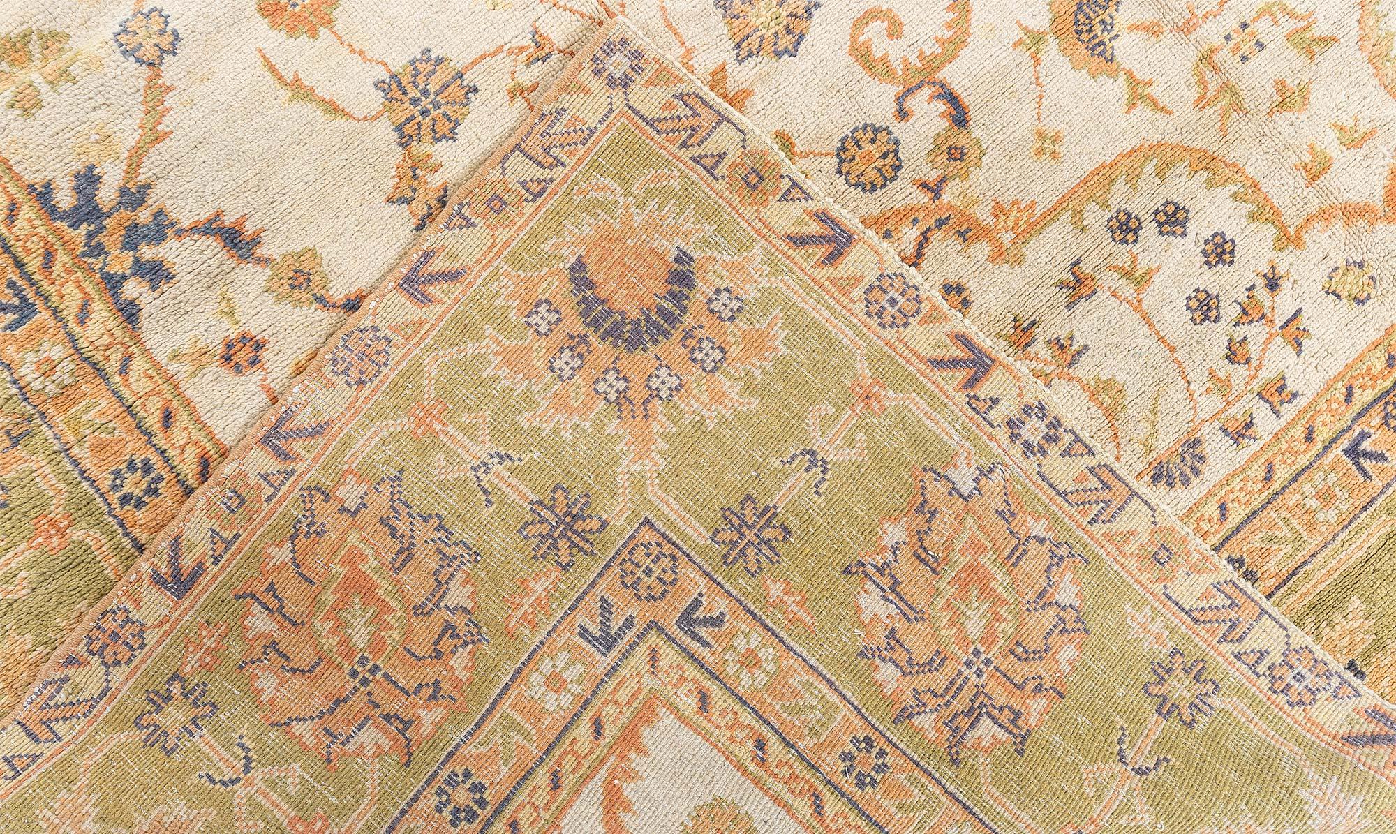 Doris Leslie Blau Antique Turkish Oushak Rug For Sale 4