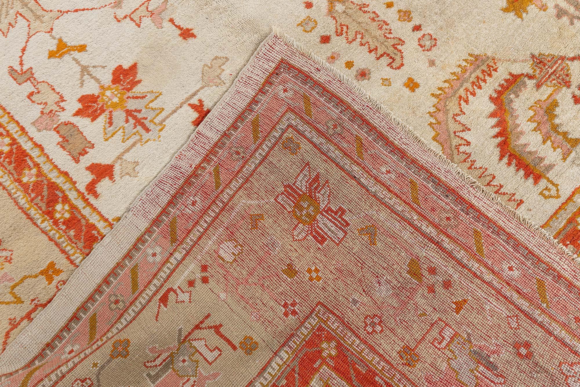 Doris Leslie Blau Antique Turkish Oushak Rug For Sale 5