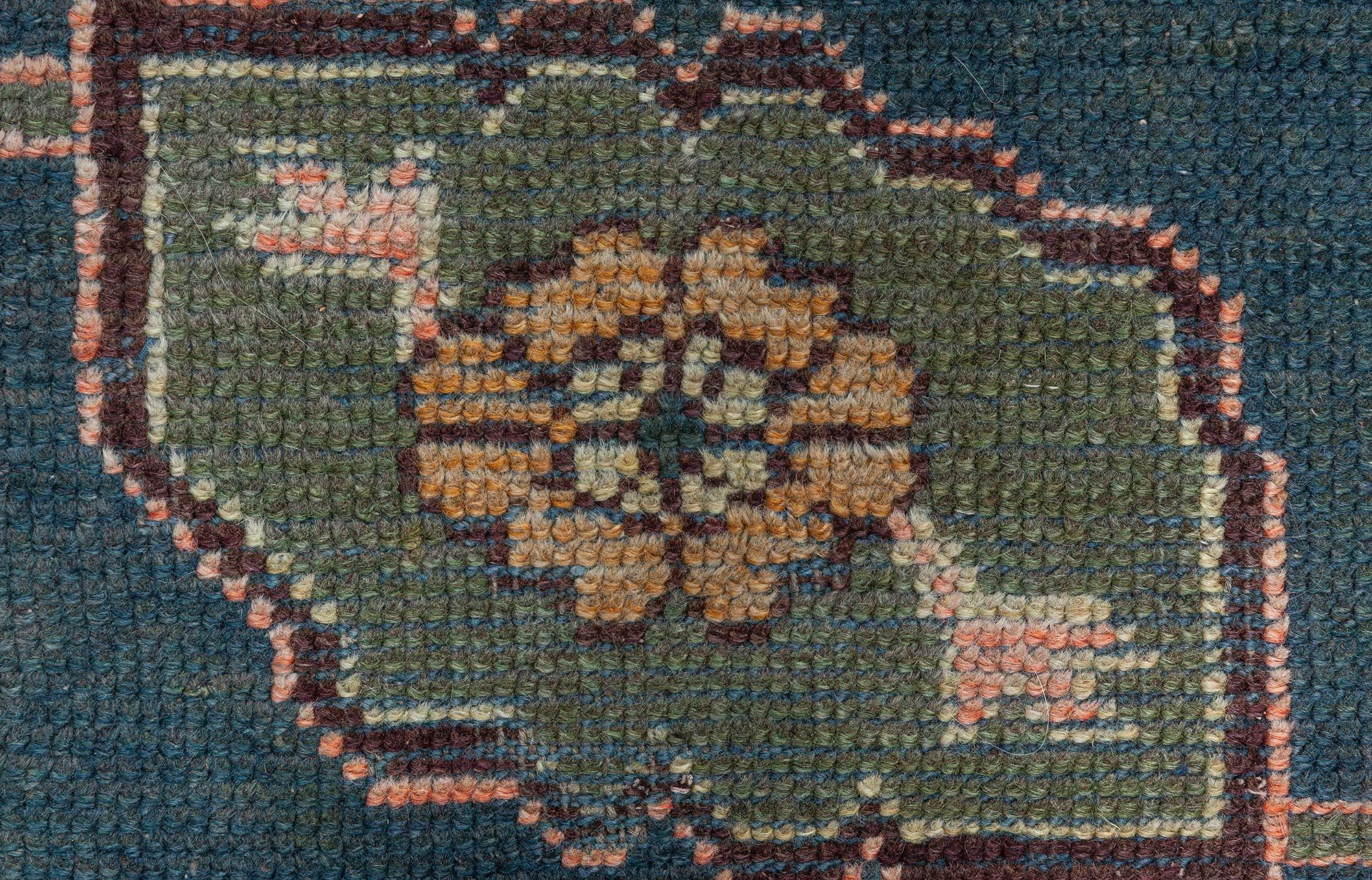 20th Century Doris Leslie Blau Antique Turkish Oushak Rug For Sale