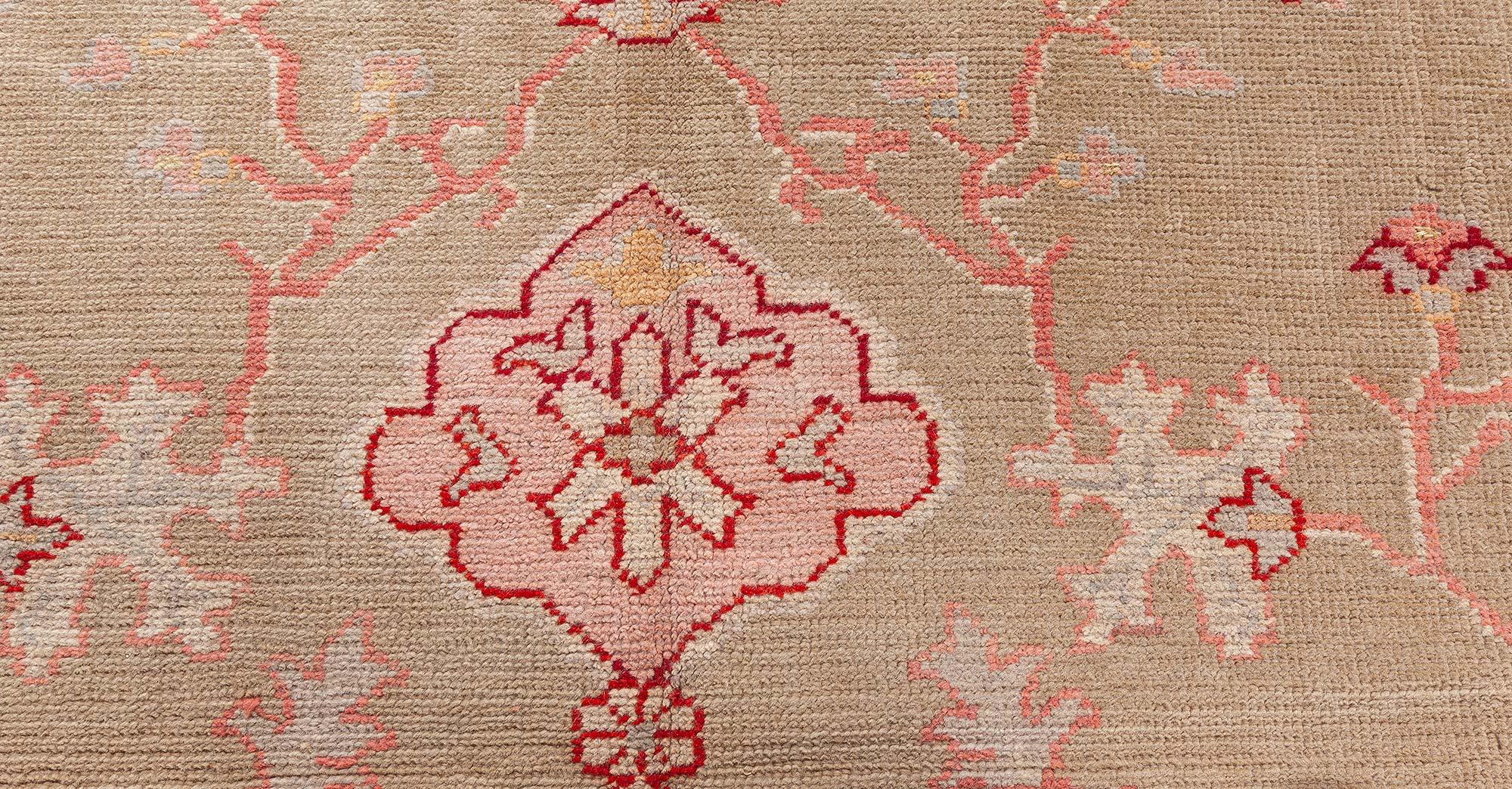 20th Century Doris Leslie Blau Antique Turkish Oushak Rug For Sale