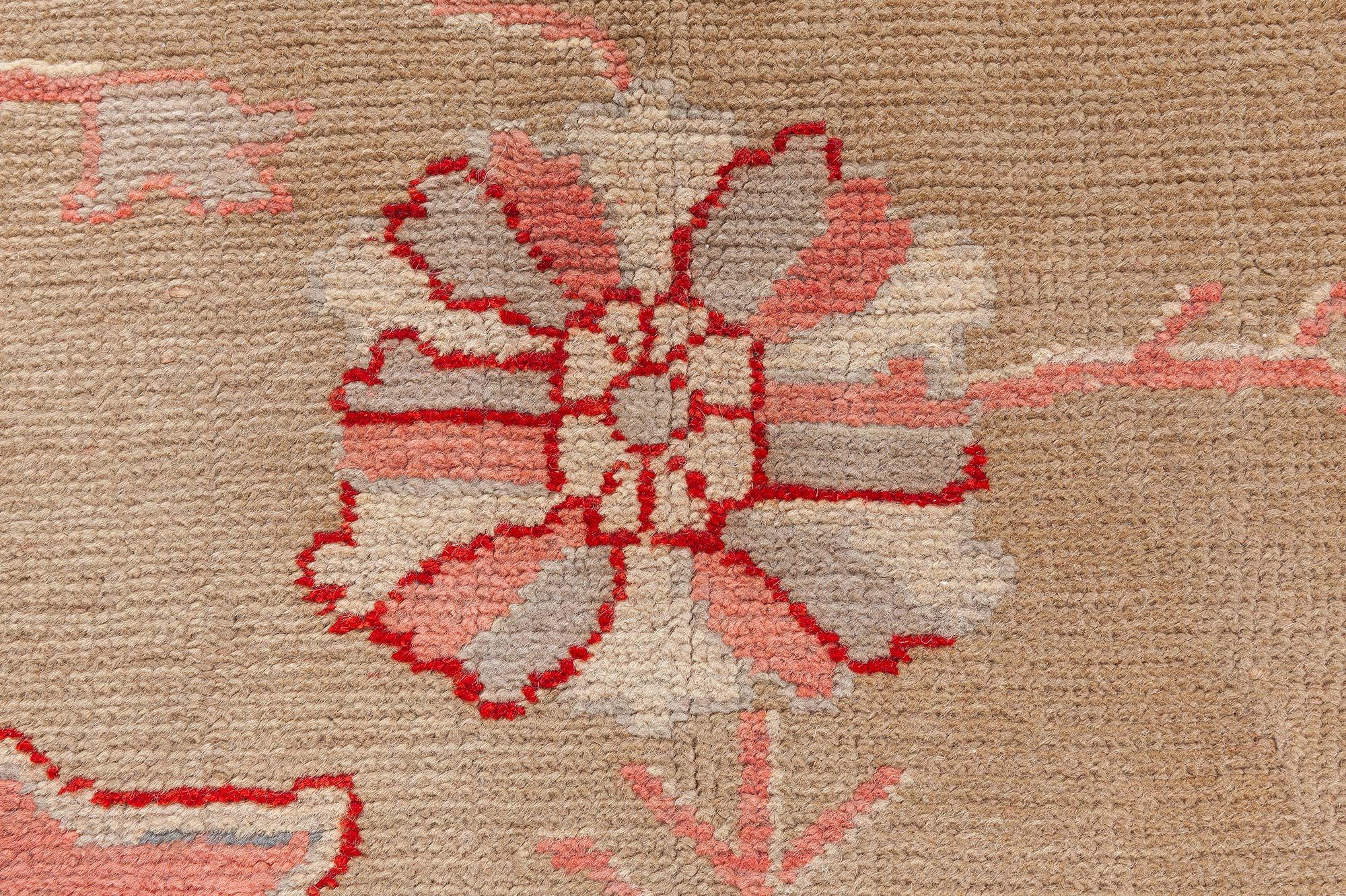 Doris Leslie Blau Antique Turkish Oushak Rug For Sale 1