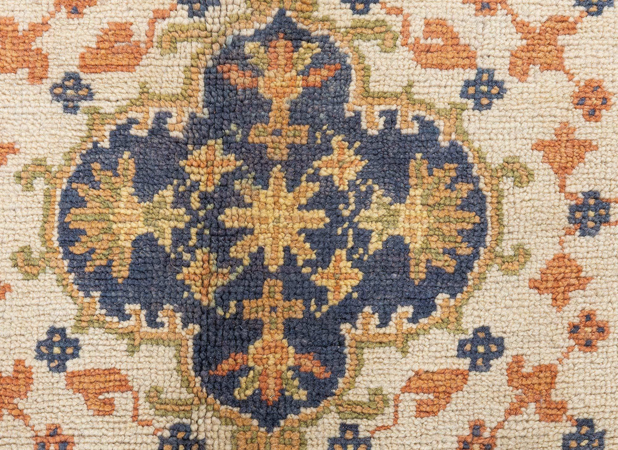 Doris Leslie Blau Antique Turkish Oushak Rug For Sale 2