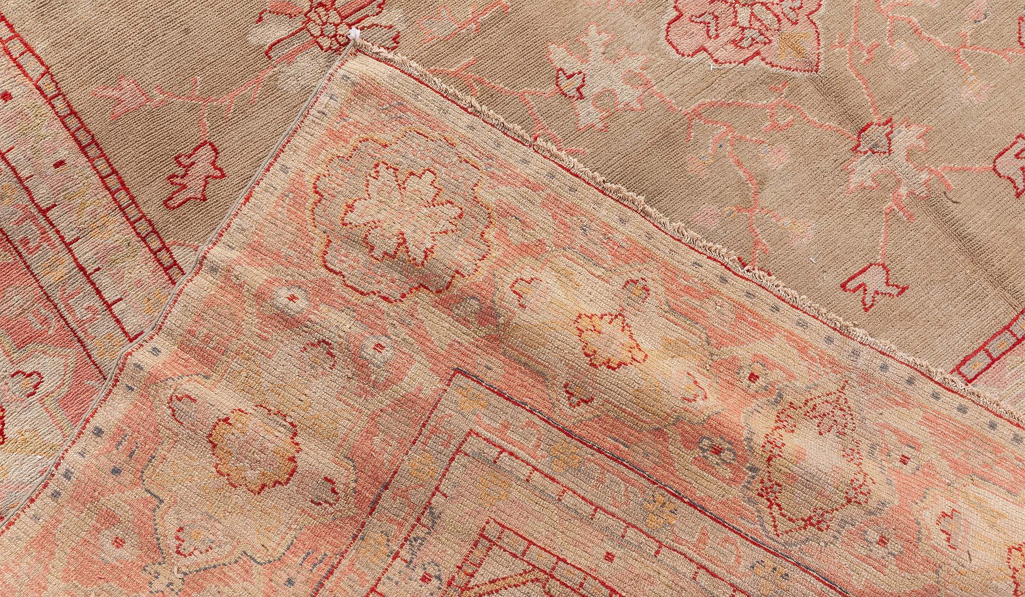 Doris Leslie Blau Antique Turkish Oushak Rug For Sale 3