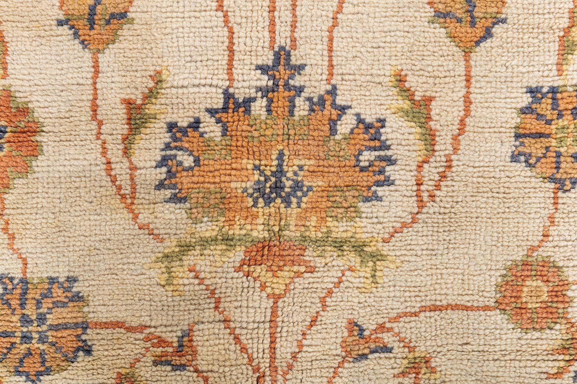 Doris Leslie Blau Antique Turkish Oushak Rug For Sale 3