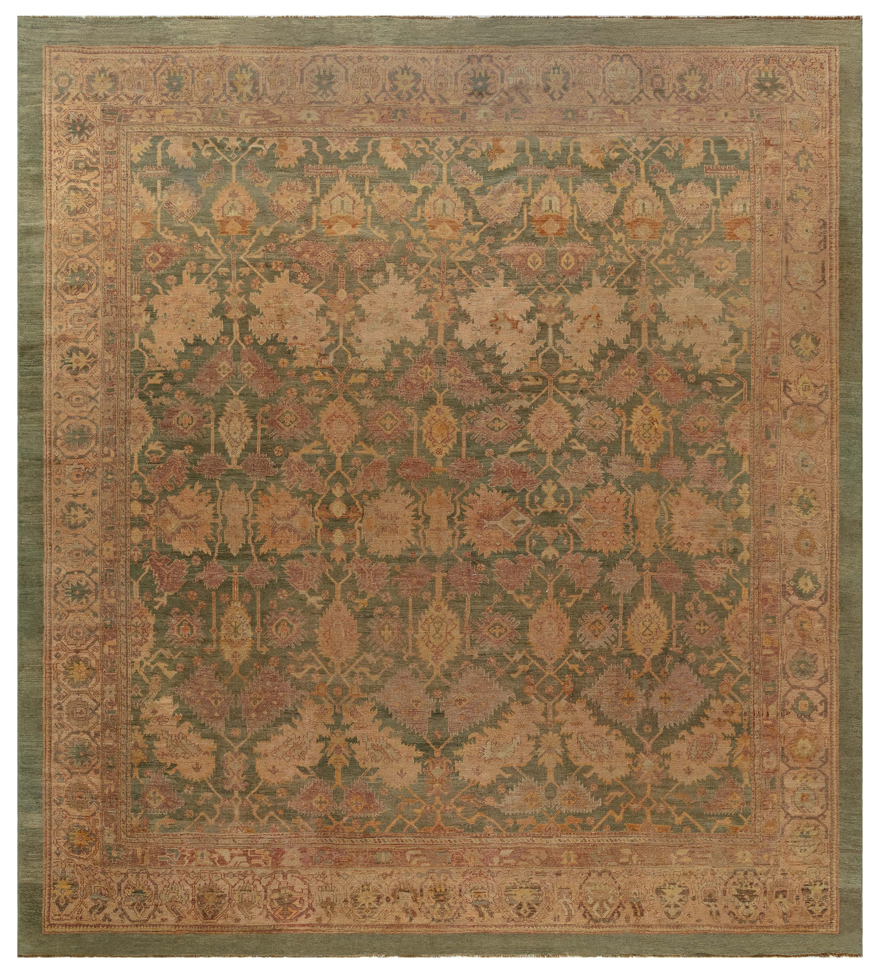Doris Leslie Blau Antique Turkish Oushak Rug