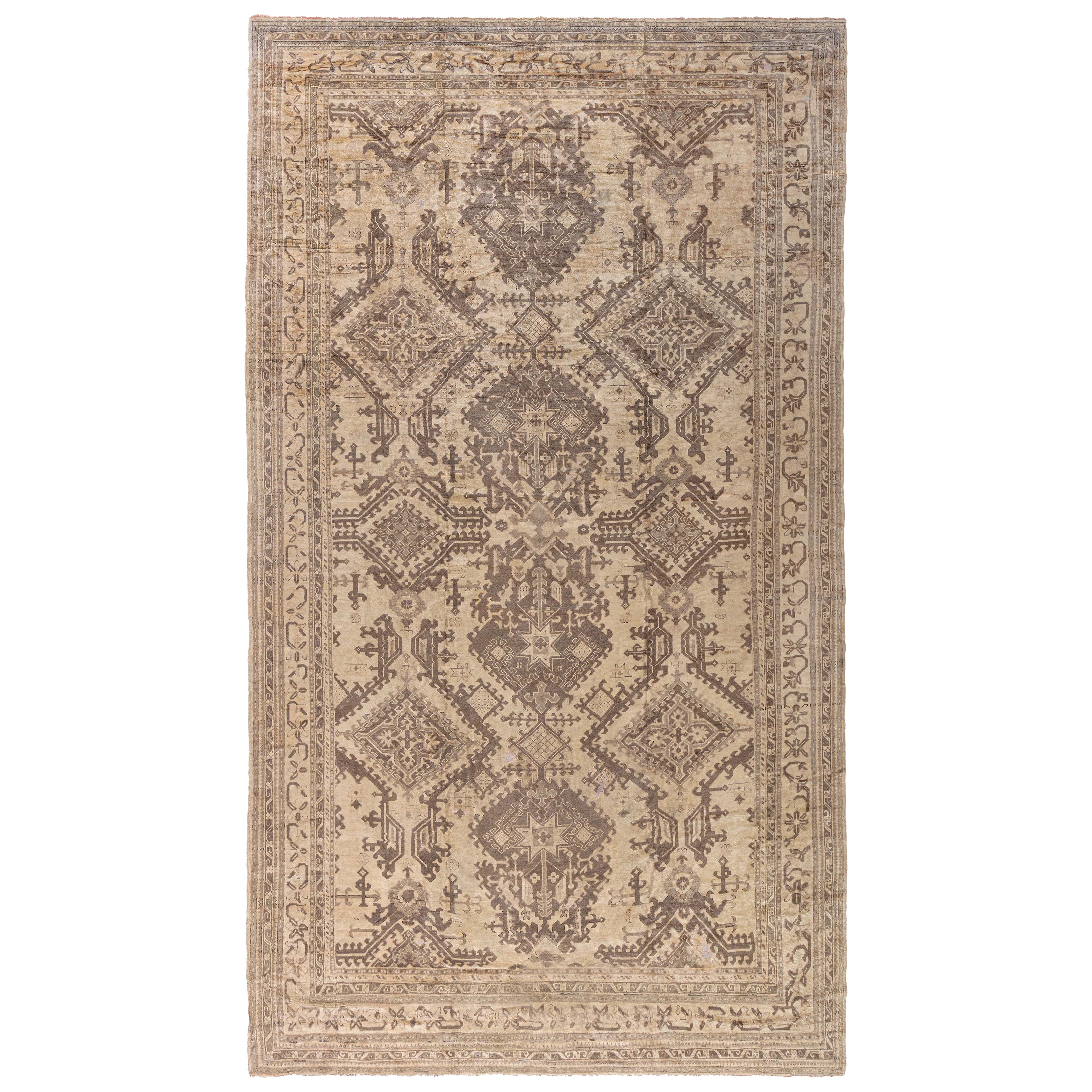 Doris Leslie Blau Antique Turkish Oushak Rug Size Adjusted